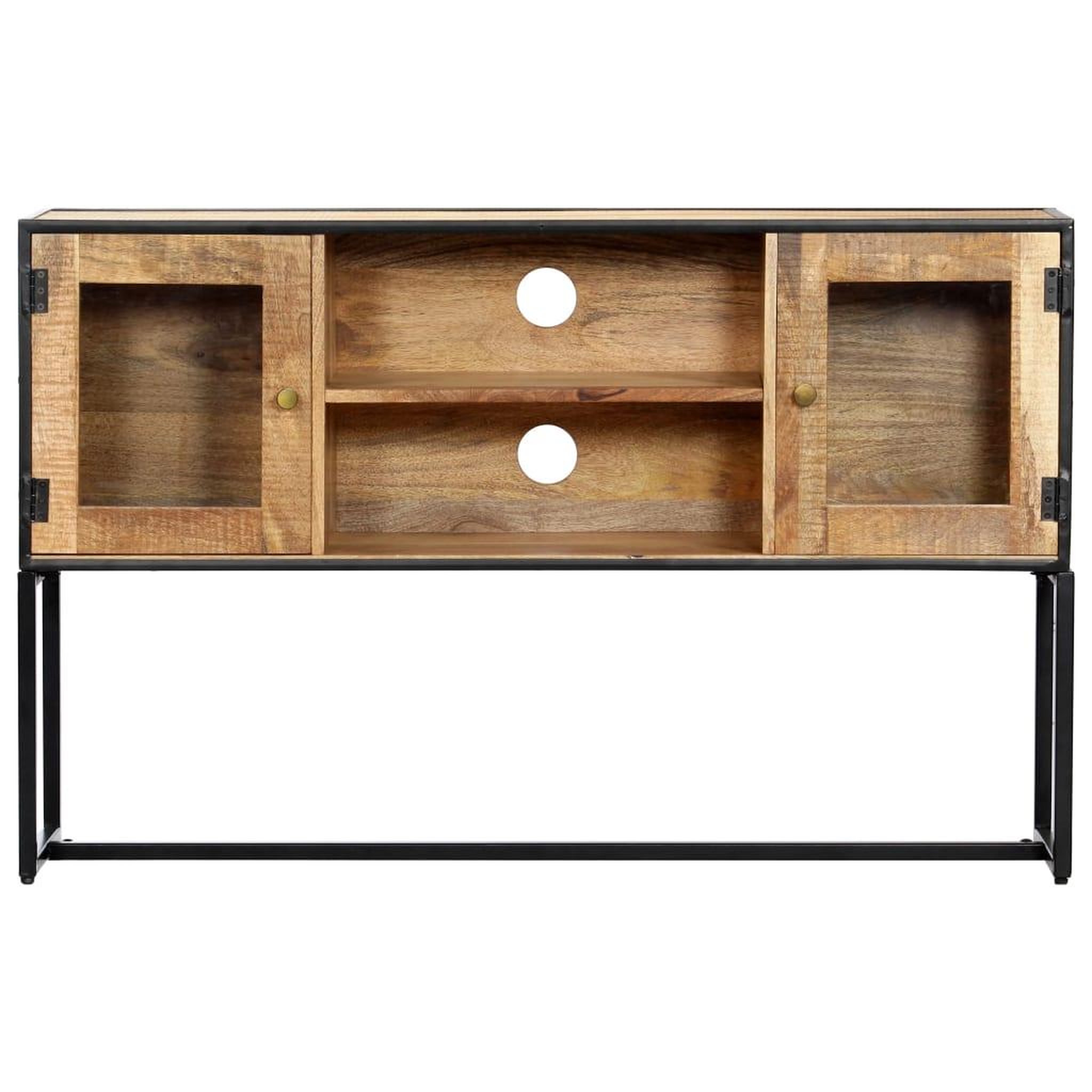 Voir la diapositive 2 : VIDAXL Meuble TV 120x30x75 cm Bois de recuperation massif