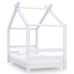 VIDAXL Cadre de lit d'enfant Blanc Bois de pin massif 70x140 cm