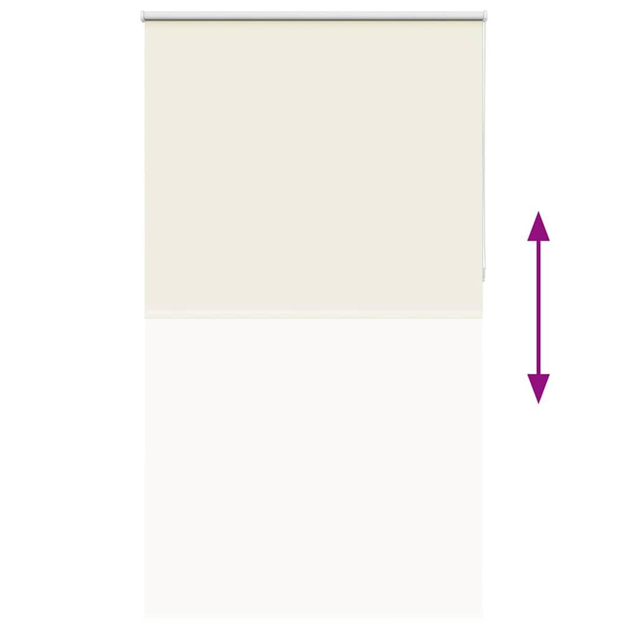 Voir la diapositive 5 : VIDAXL Store enrouleur occultant blanc casse 140x230 cm largeur tissu