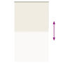 Voir la diapositive 5 : VIDAXL Store enrouleur occultant blanc casse 140x230 cm largeur tissu
