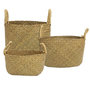Voir la diapositive 1 : Paris Prix Lot de 3 Paniers de Rangement  Tressé  34cm Naturel