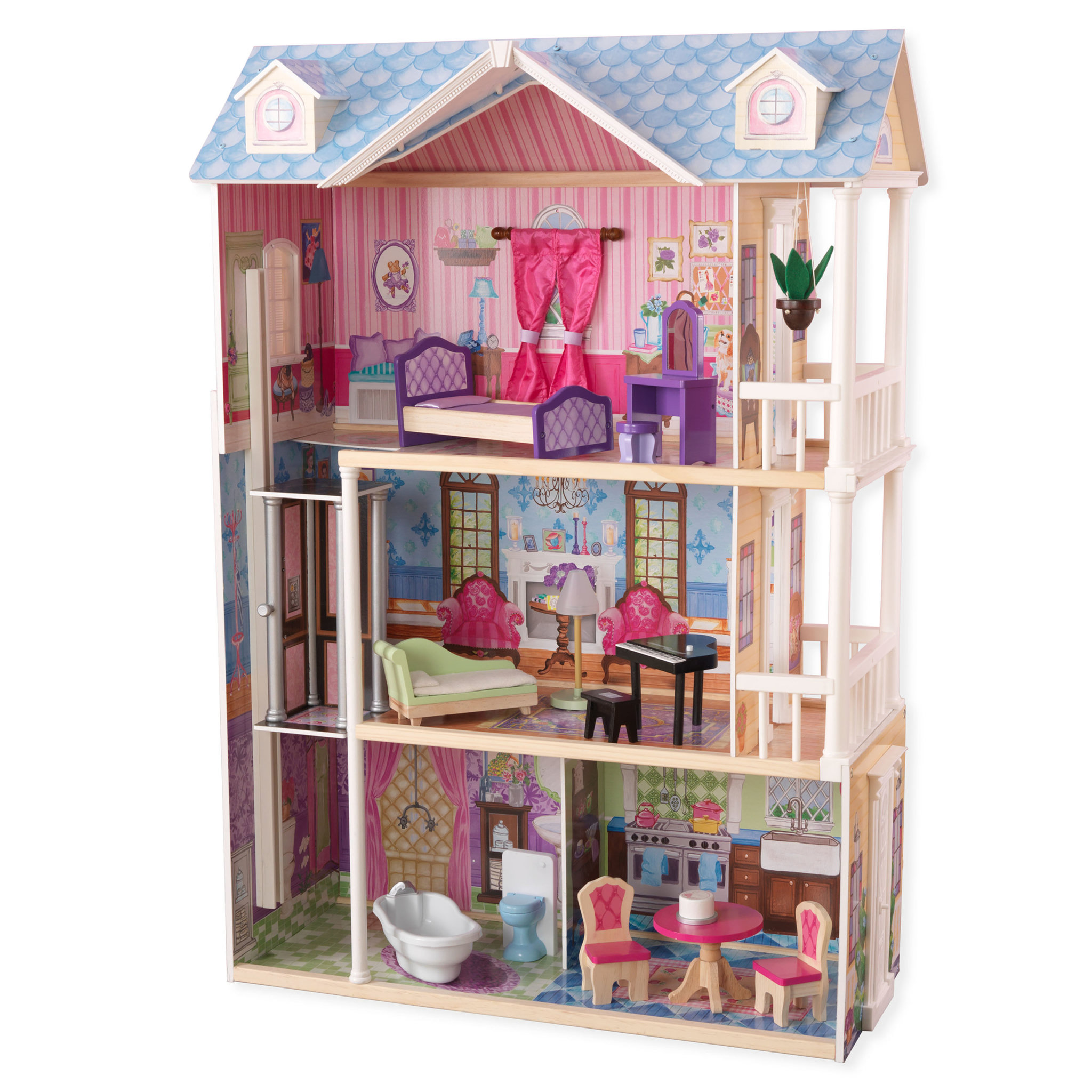 Voir la diapositive 1 : Kidkraft La maison de poupée de mes rêves