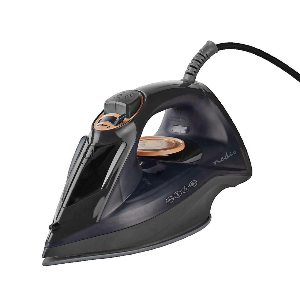 NEDIS Fer à repasser Nedis IRON1000 noir 2200W vapeur