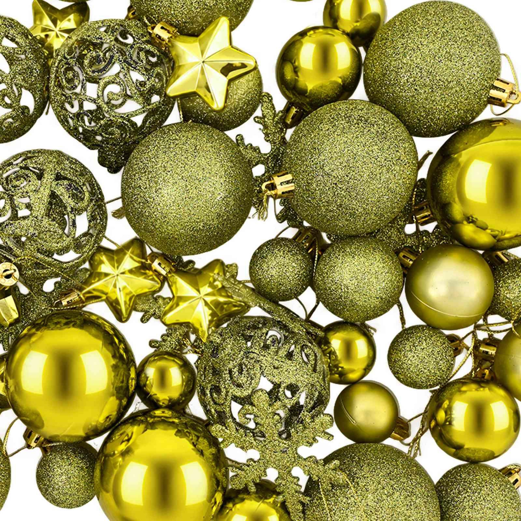 Voir la diapositive 6 : VIDAXL Ensemble de boules de Noël 111 pc Vert clair Diam. 6 cm