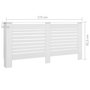 Voir la diapositive 6 : VIDAXL Cache-radiateurs 2 pcs Blanc 172x19x81,5 cm MDF