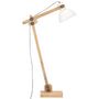 Voir la diapositive 4 : VIDAXL Lampadaire Blanc Bois de manguier massif E27