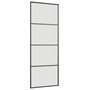 Voir la diapositive 5 : VIDAXL Porte coulissante kit de quincaillerie noir 76x205 cm verre ESG