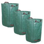 LINXOR Lot de 3 sacs de déchets 160L en PP 150g/m² autoportants