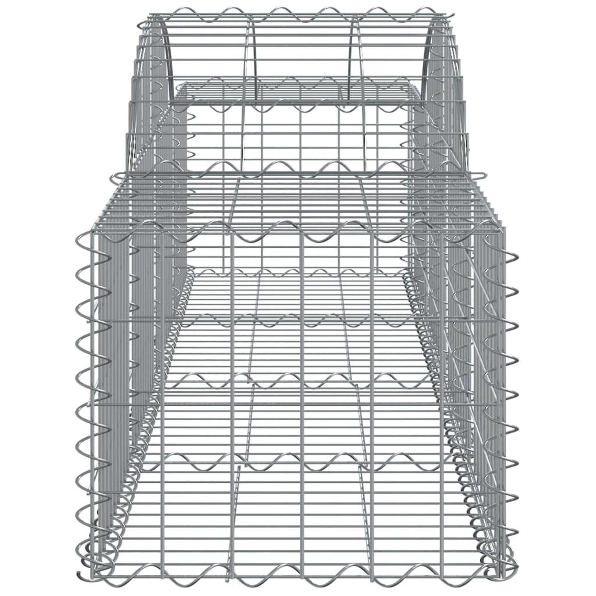 Voir la diapositive 5 : VIDAXL Paniers a gabions arques 25 pcs 200x50x40/60 cm fer galvanise