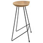 Voir la diapositive 4 : VIDAXL Tabourets de bar lot de 2 bois de teck massif