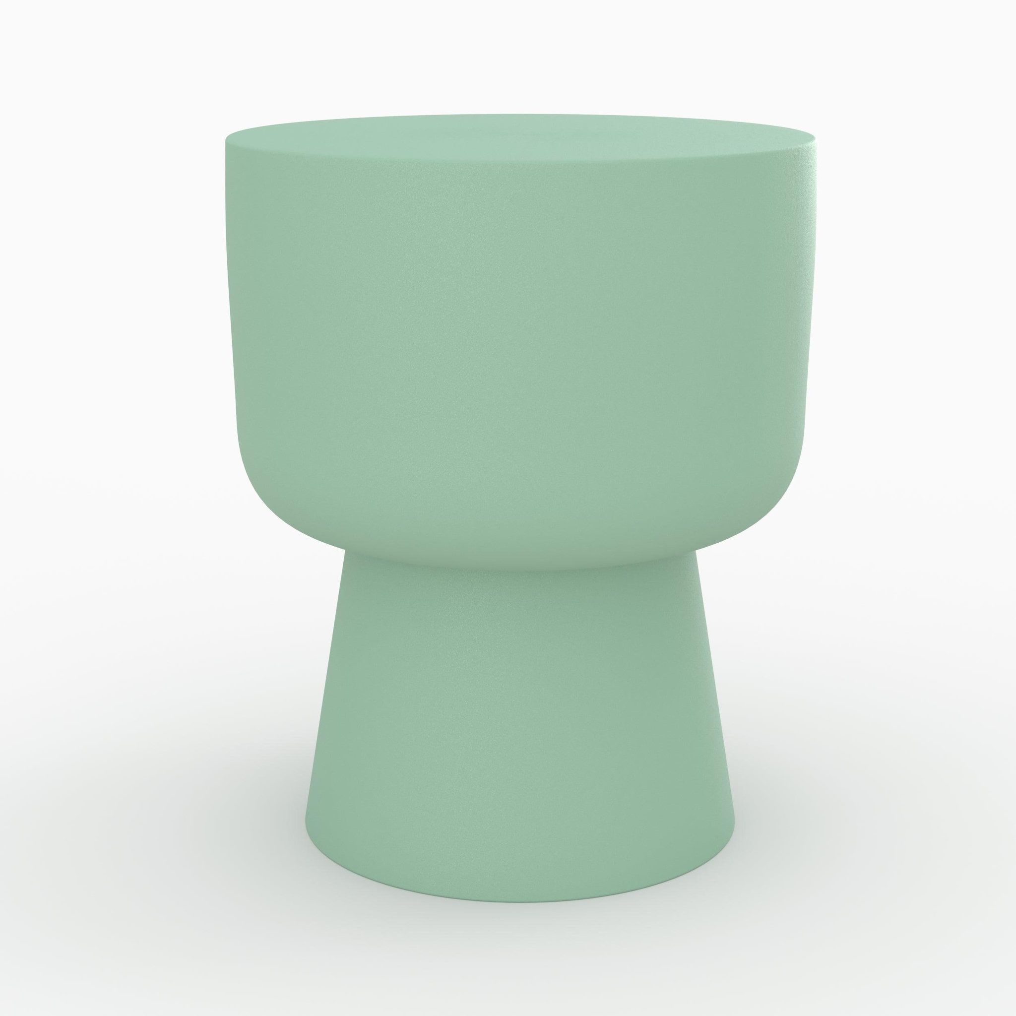 MAISON PAVANE Table d'appoint ronde en métal vert D34 cm-Prisca