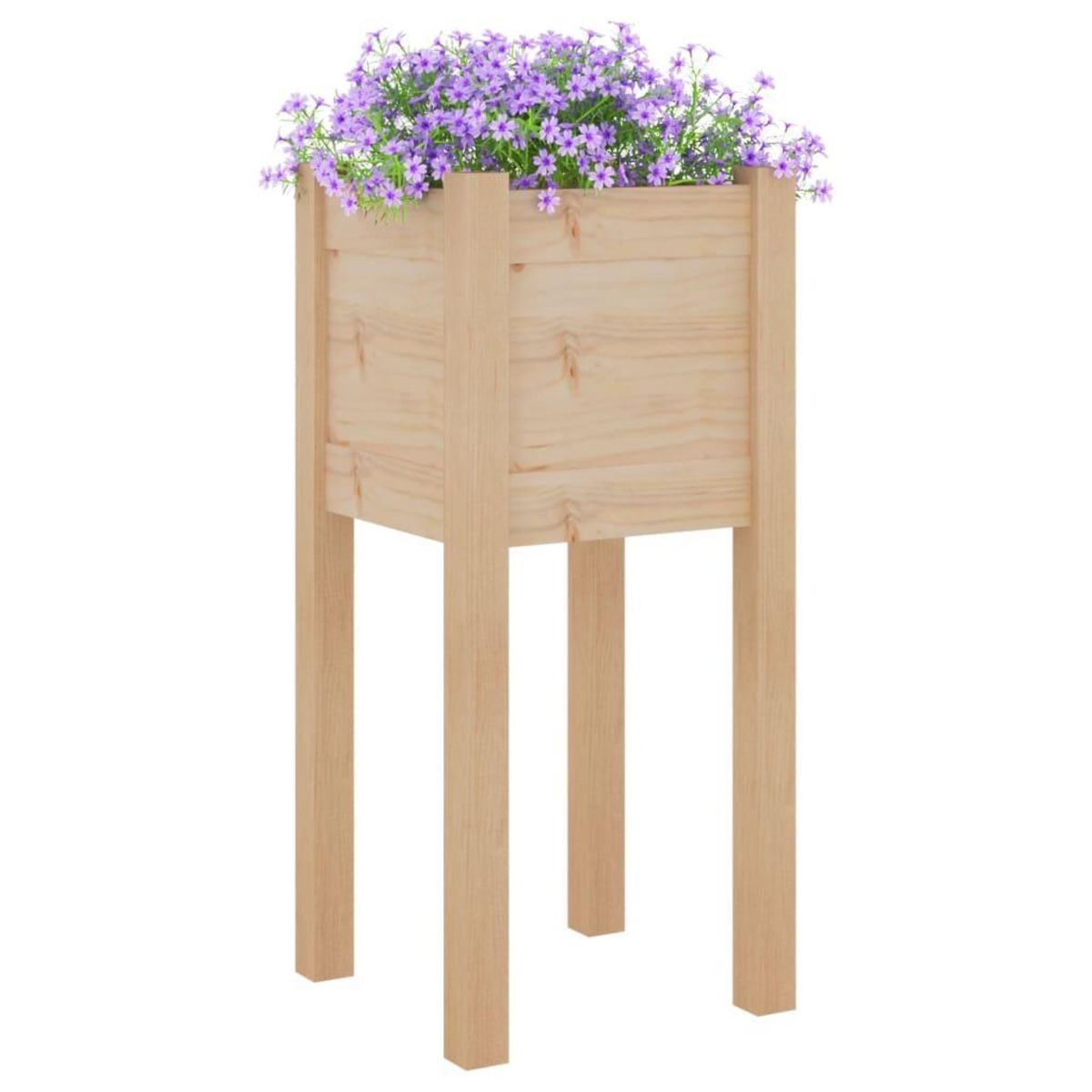 VIDAXL Jardiniere d'exterieur 31x31x70 cm bois de pin massif