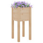 Voir la diapositive 3 : VIDAXL Jardiniere d'exterieur 31x31x70 cm bois de pin massif