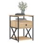 Voir la diapositive 3 : VIDAXL Table de chevet chêne sonoma 40x42x55 cm bois d ingénierie