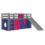 Voir la diapositive 1 : Paris Prix Pack - Lit Enfant Toboggan & Tente  Pino Rouge  Gris