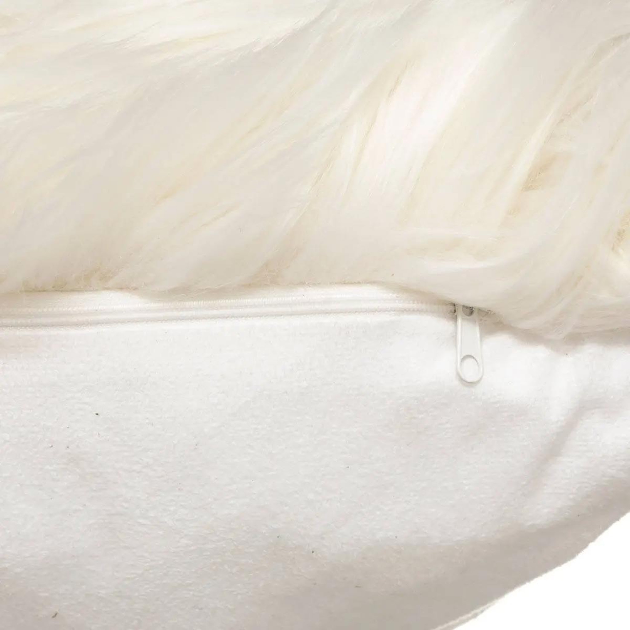 Voir la diapositive 3 : ATMOSPHERA Coussin imitation fourrure  oslo  35x75cm ivoire