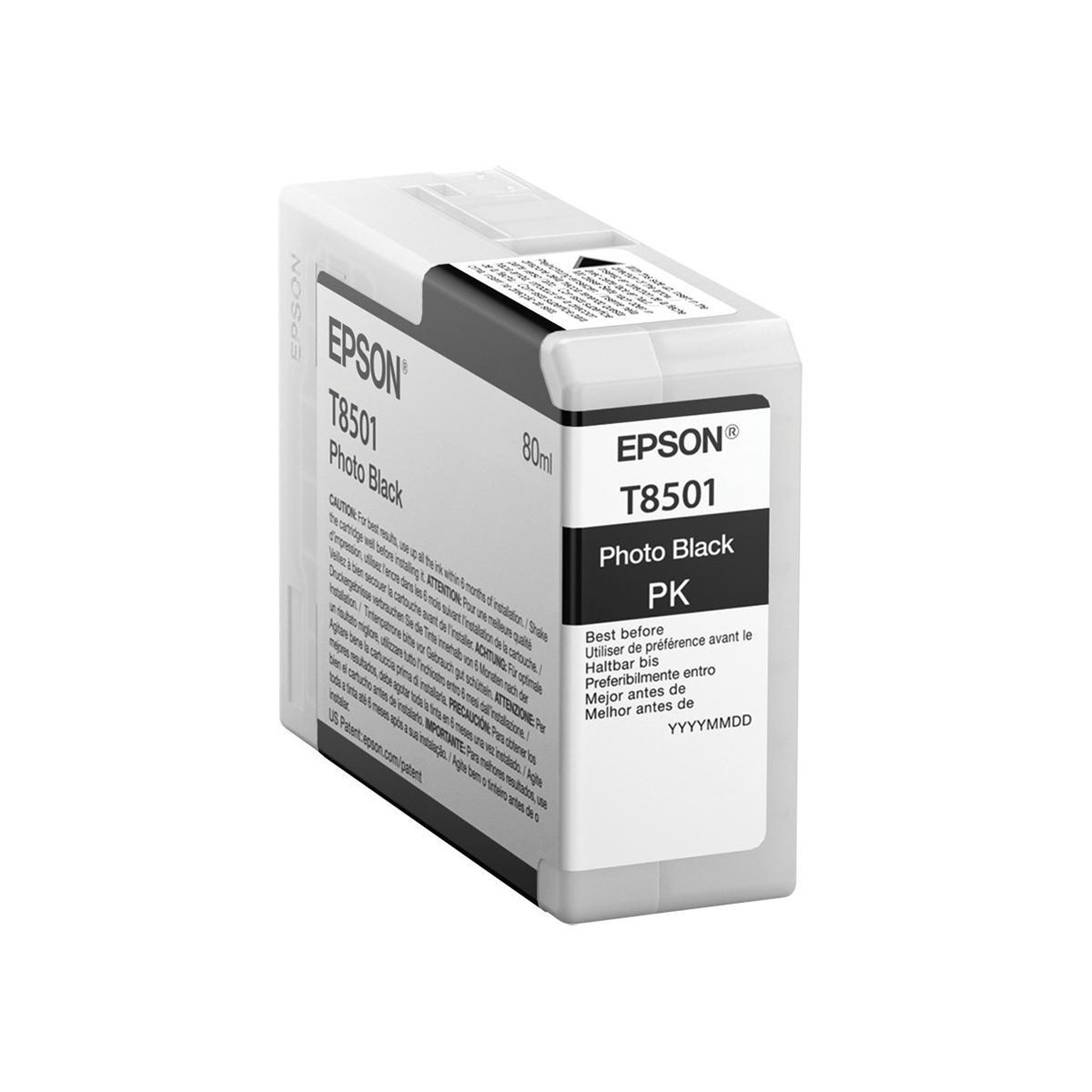 Voir la diapositive 2 : Epson Cartouche d'encre Epson T8501 Photo noir Original