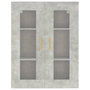 Voir la diapositive 3 : VIDAXL Armoire murale suspendue Gris beton 69,5x34x90 cm