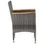 Voir la diapositive 2 : VIDAXL Chaises a manger de jardin lot de 2 Resine tressee Gris