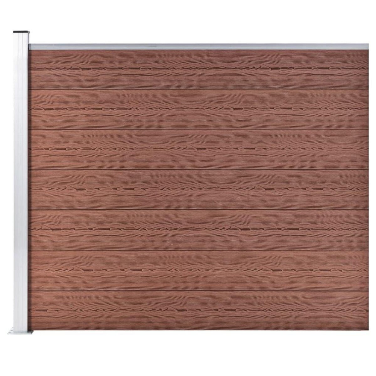 VIDAXL Panneau de cloture WPC 175x146 cm Marron