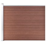 VIDAXL Panneau de cloture WPC 175x146 cm Marron