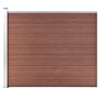 Voir la diapositive 1 : VIDAXL Panneau de cloture WPC 175x146 cm Marron