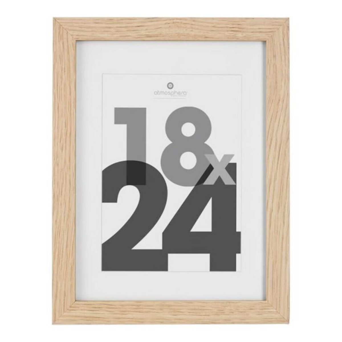 ATMOSPHERA Cadre Photo Bois  Eva  18x24cm Naturel