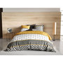 Voir la diapositive 3 : ATELIER DU COTON Housse de couette 240x220 Léo + 2 taies coton 57 fils