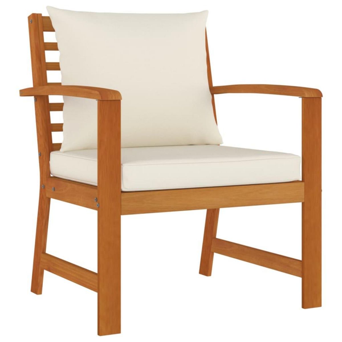 VIDAXL Ensemble a manger de jardin coussins 9 pcs Bois acacia