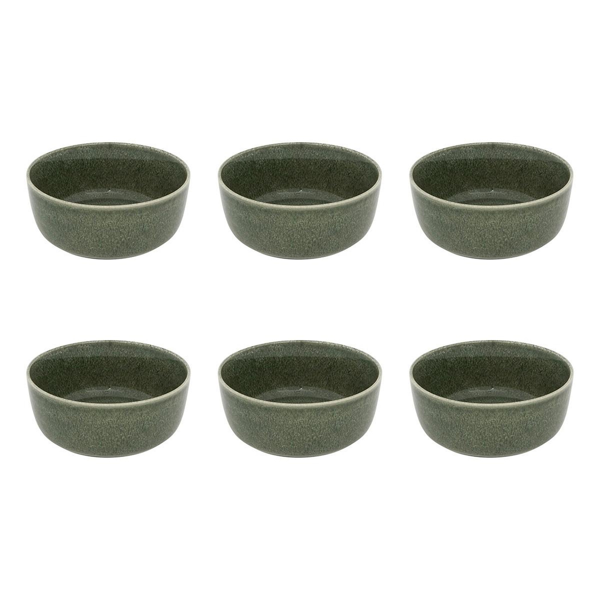 SECRET DE GOURMET Lot de 6 coupelles  terre inconnue  15cm kaki