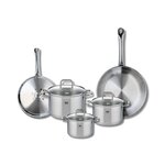 ELO Ensemble de 2 Poêles de cuisson 24 et 28 cm et 3 faitouts 14, 16 et 20 cm Elo Profi Citrin
