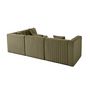 Voir la diapositive 4 : LISA DESIGN Nova - canapé modulable d'angle droit - 5 places - en velours