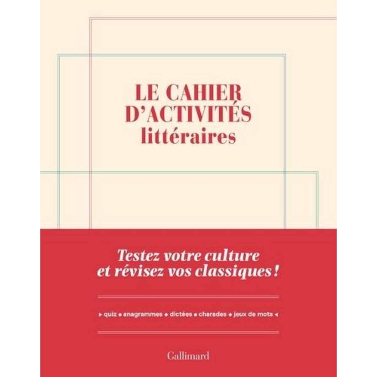 LE CAHIER D'ACTIVITES LITTERAIRES, Czerczuk Yves
