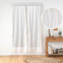 Voir la diapositive 6 : Paris Prix Paire de Voilages Passe-Tringle  Norine  70x240cm Naturel