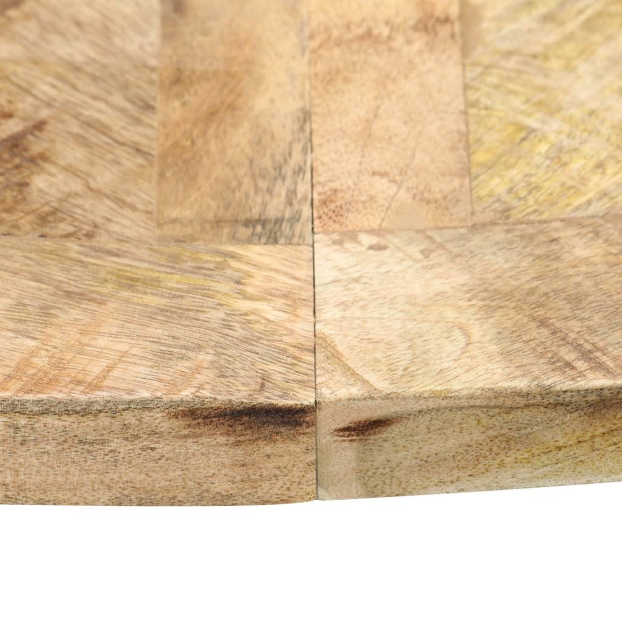Voir la diapositive 5 : VIDAXL Table a manger Rond 120x76 cm Bois de manguier massif