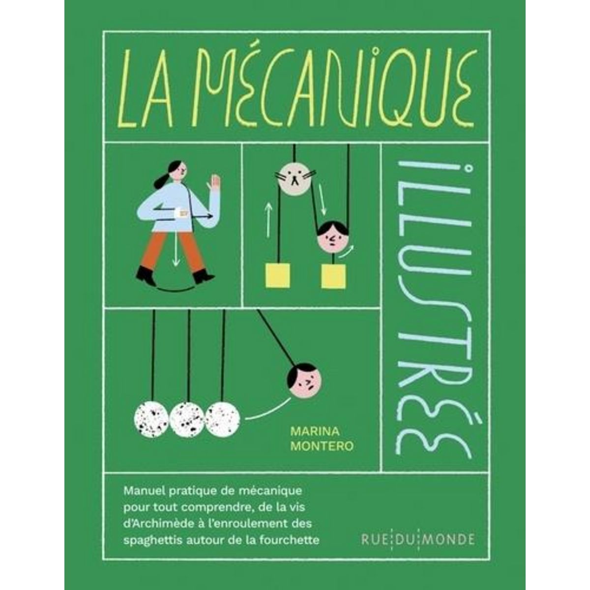 LA MECANIQUE ILLUSTREE. MANUEL PRATIQUE DE MECANIQUE POUR TOUT COMPRENDRE, DE LA VIS D'ARCHIMEDE A L'ENROULEMENT DES SPAGHETTIS AUTOUR DE LA FOURCHETTE, Montero Marina