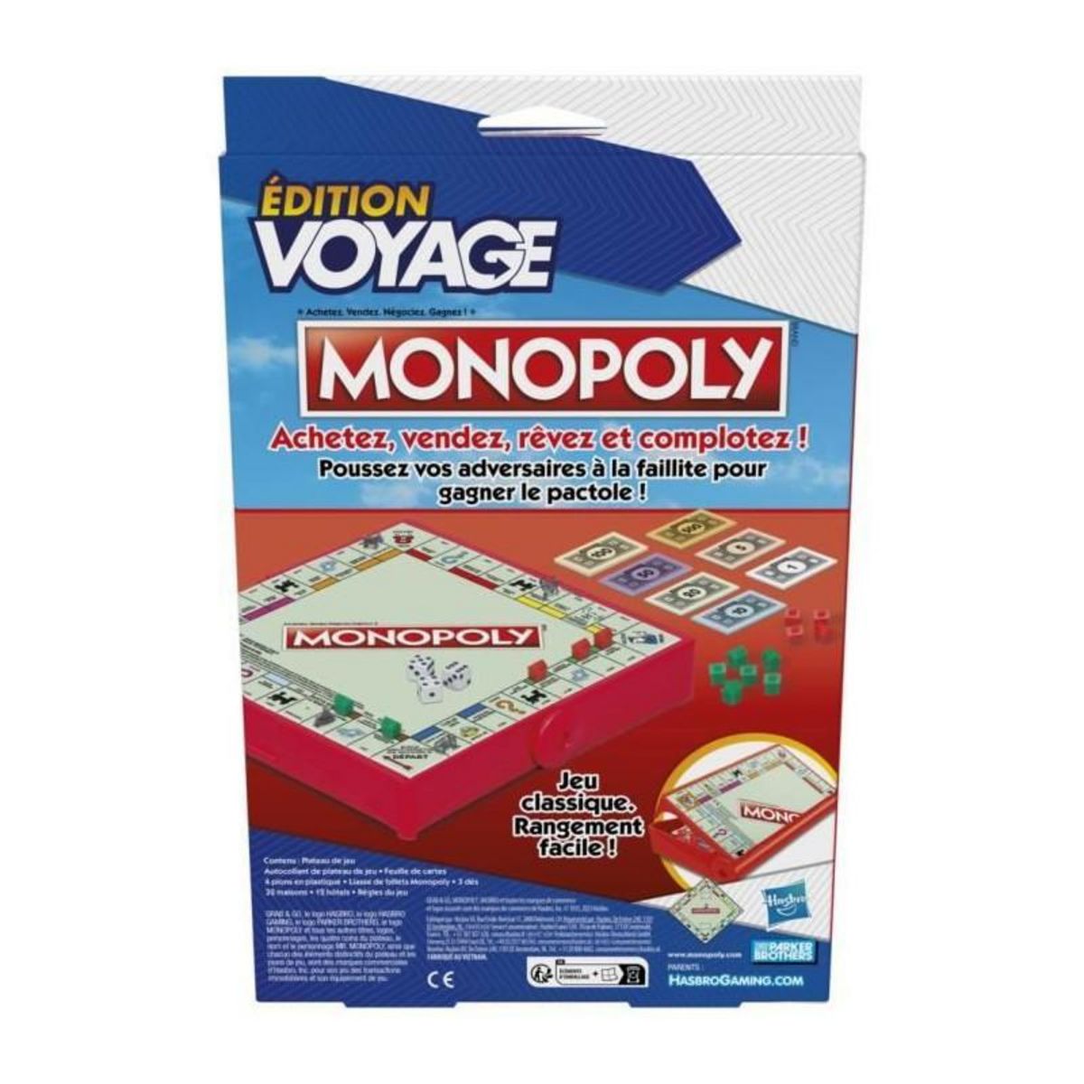MONOPOLY Monopoly, Edition Voyage, Jeu de société