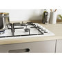 Voir la diapositive 3 : Candy Table de cuisson gaz 60cm 4 feux blanc - chw6lww