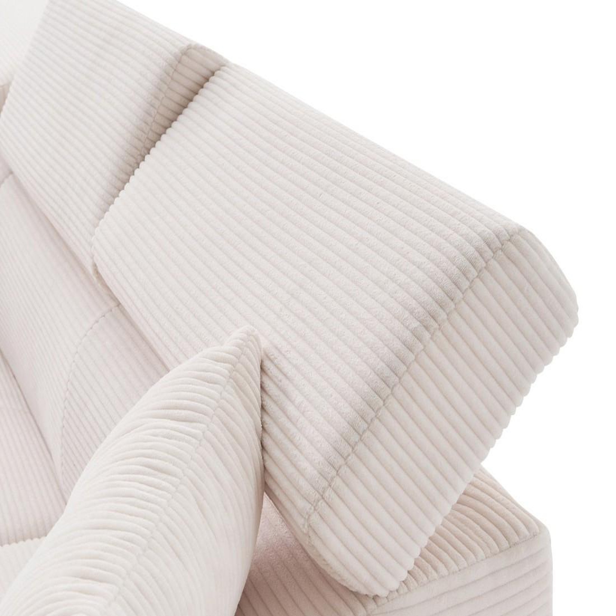 Voir la diapositive 5 : BEST MOBILIER Lisbona - canapé d'angle gauche 5 places convertible avec têtières en velours côtelé