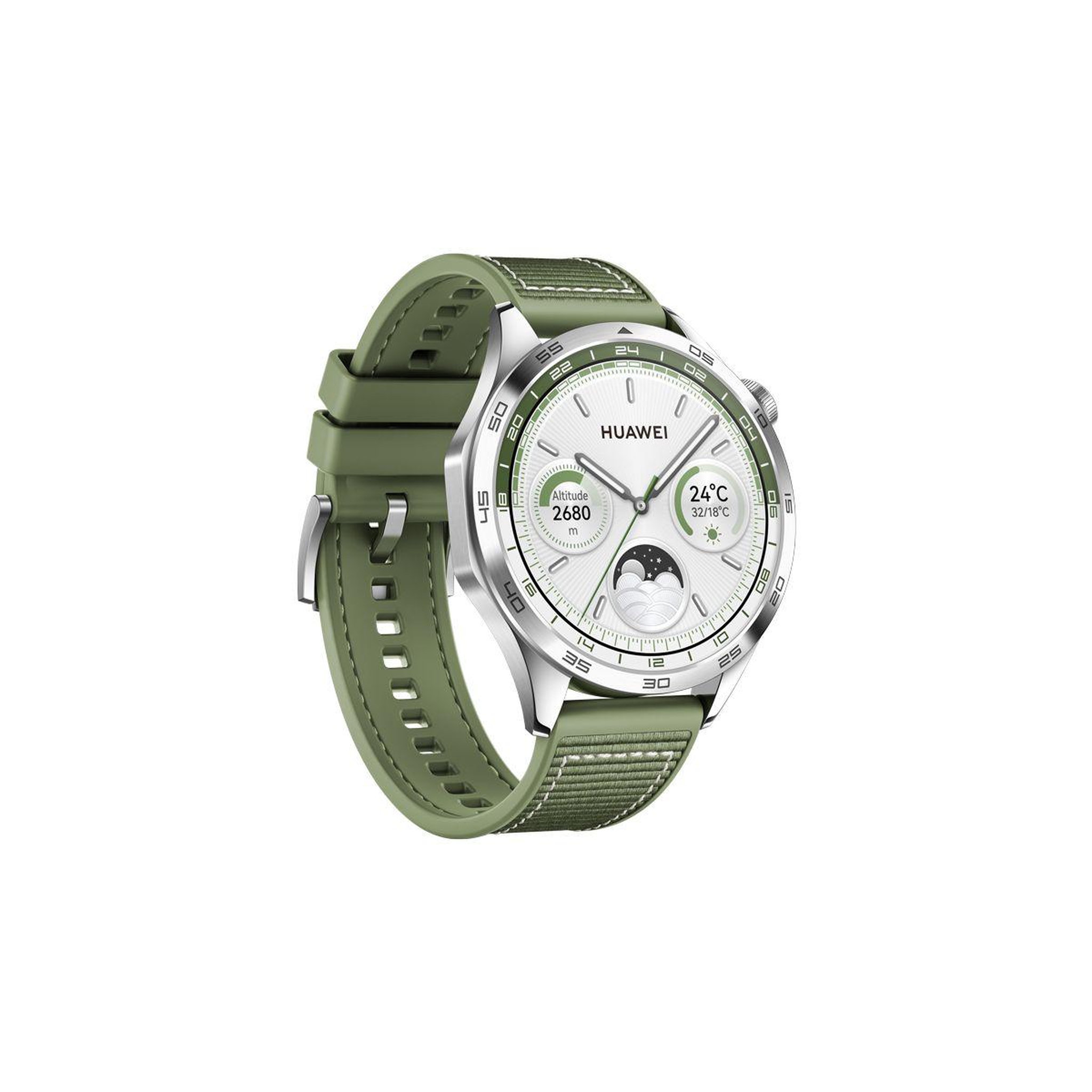Voir la diapositive 2 : HUAWEI Montre connectée Watch GT 4 Vert 46mm