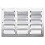 CENTRALE BRICO Grille d'aération aluminium anodisé, L.20 x l.30 cm