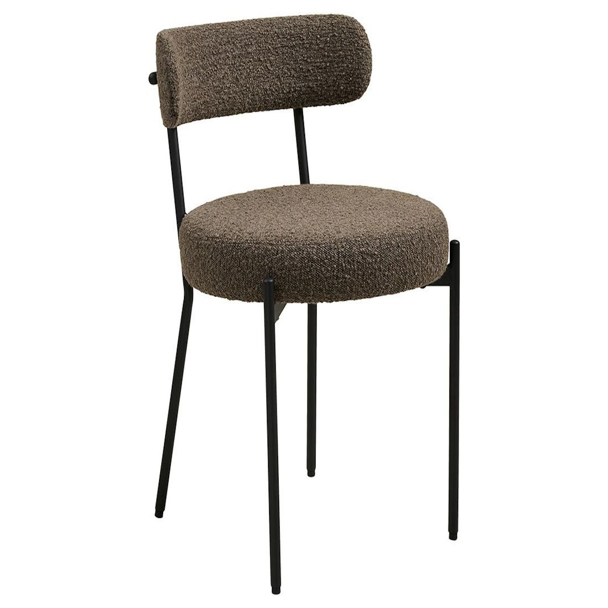LISA DESIGN Ivanec - lot de 2 chaises - en tissu bouclette