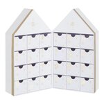 Paris Prix Calendrier de l'Avent Personnalisé  Maison  34cm Blanc