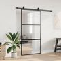 Voir la diapositive 3 : VIDAXL Porte coulissante avec kit de quincaillerie noir 102,5x205 cm