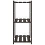 Voir la diapositive 4 : VIDAXL Support de rangement a 3 niveaux noir 60x38x90 cm bois pin
