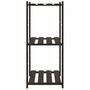 Voir la diapositive 4 : VIDAXL Support de rangement a 3 niveaux noir 60x38x90 cm bois pin