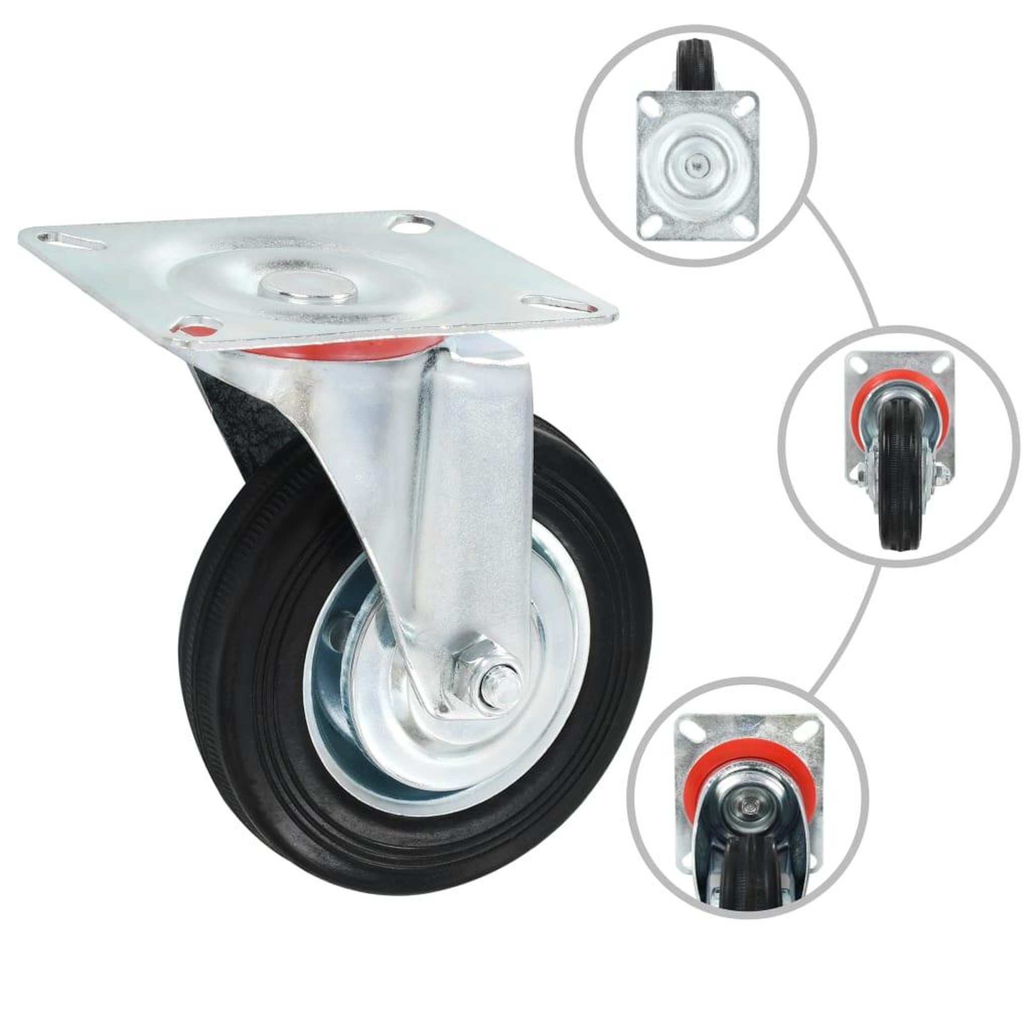 Voir la diapositive 2 : VIDAXL 16 pcs Roulettes pivotantes 100 mm