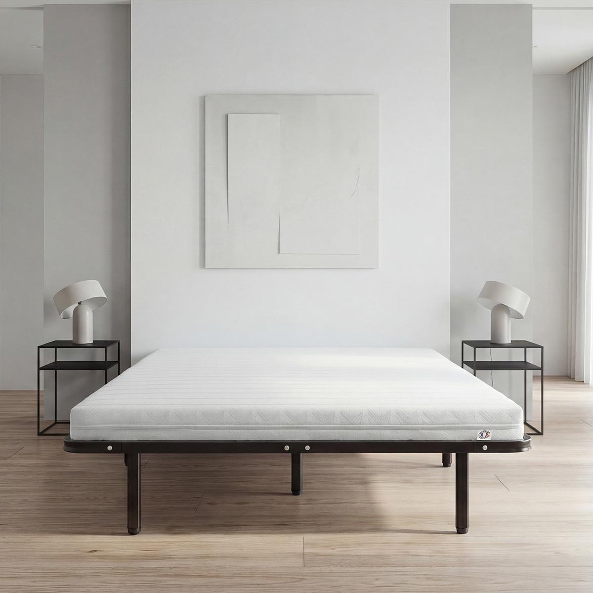 Voir la diapositive 1 : OLYMPE LITERIE Olympe literie | ensemble egio | matelas latex like + sommier métal