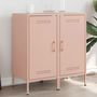 Voir la diapositive 1 : VIDAXL Buffets 2 pcs rose 36x39x79 cm acier