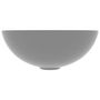 Voir la diapositive 3 : VIDAXL Lavabo de salle de bain Ceramique Gris clair Rond